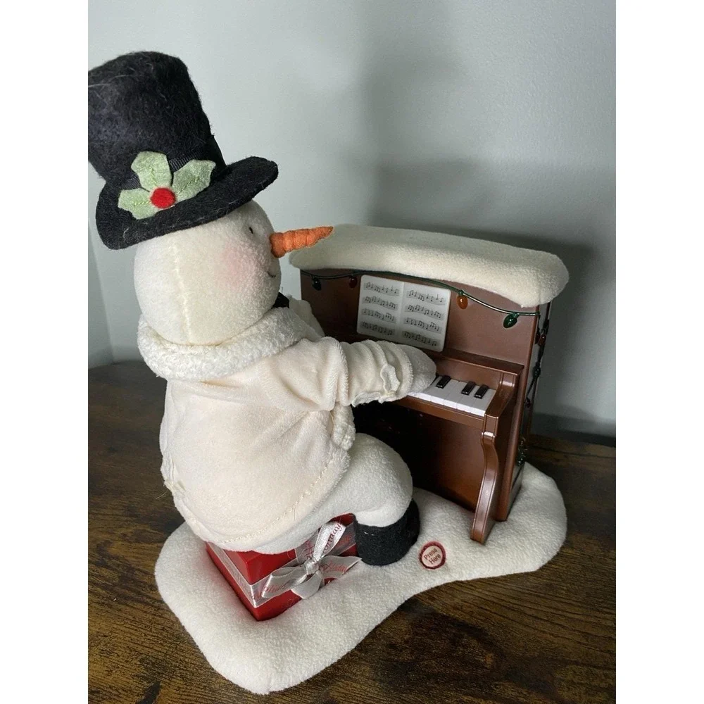 Hallmark Christmas Jingle Pals Animated Singing Piano Playing Snowman 2005 Works